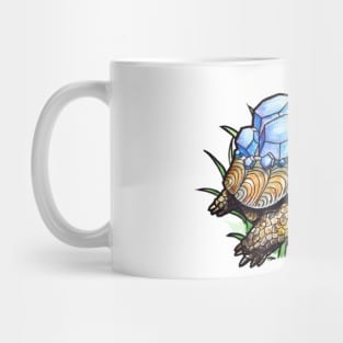 Watercolor drawing "Turtle with sapphire shell" Mug